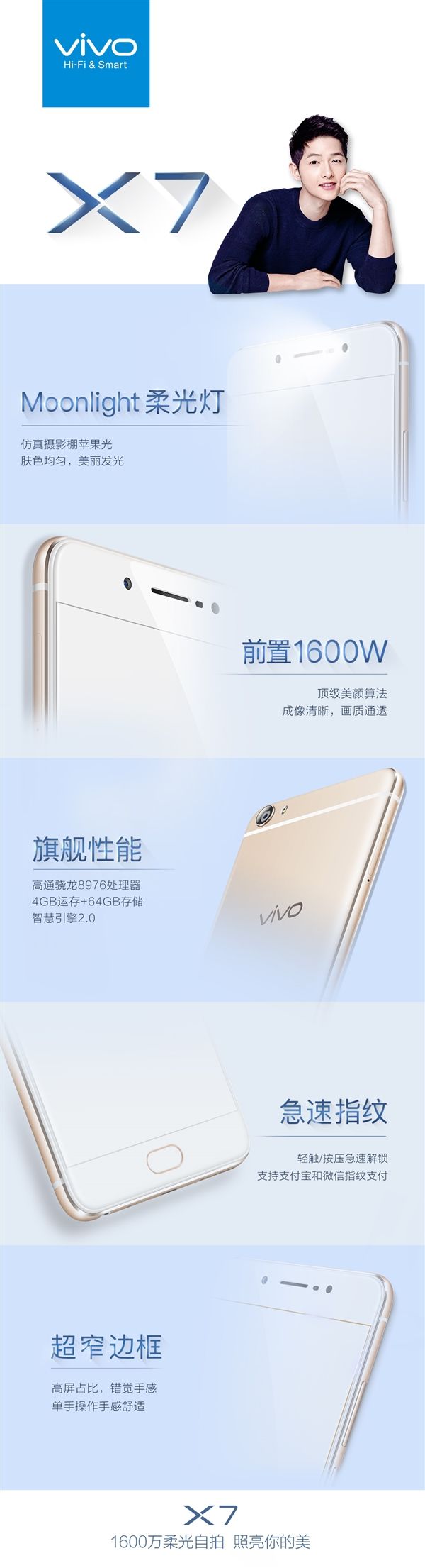 宋鐘基同款！vivo X7/X7Plus發(fā)布時(shí)刻發(fā)布