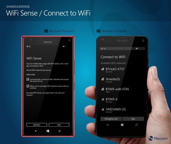 WiFi Sense/銜接到WiFi