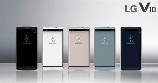 不跟風(fēng)玫瑰金 LG V10新增湖藍(lán)配色 